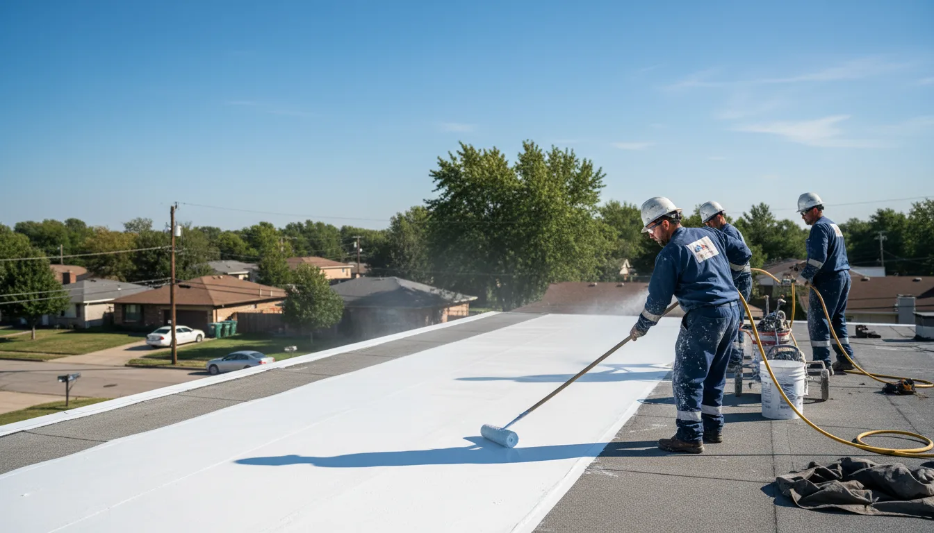 Commercial roof coating in Palestine, TX near me
